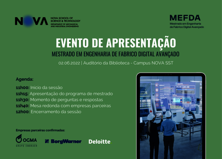 Convite evento apresentação MEFDA